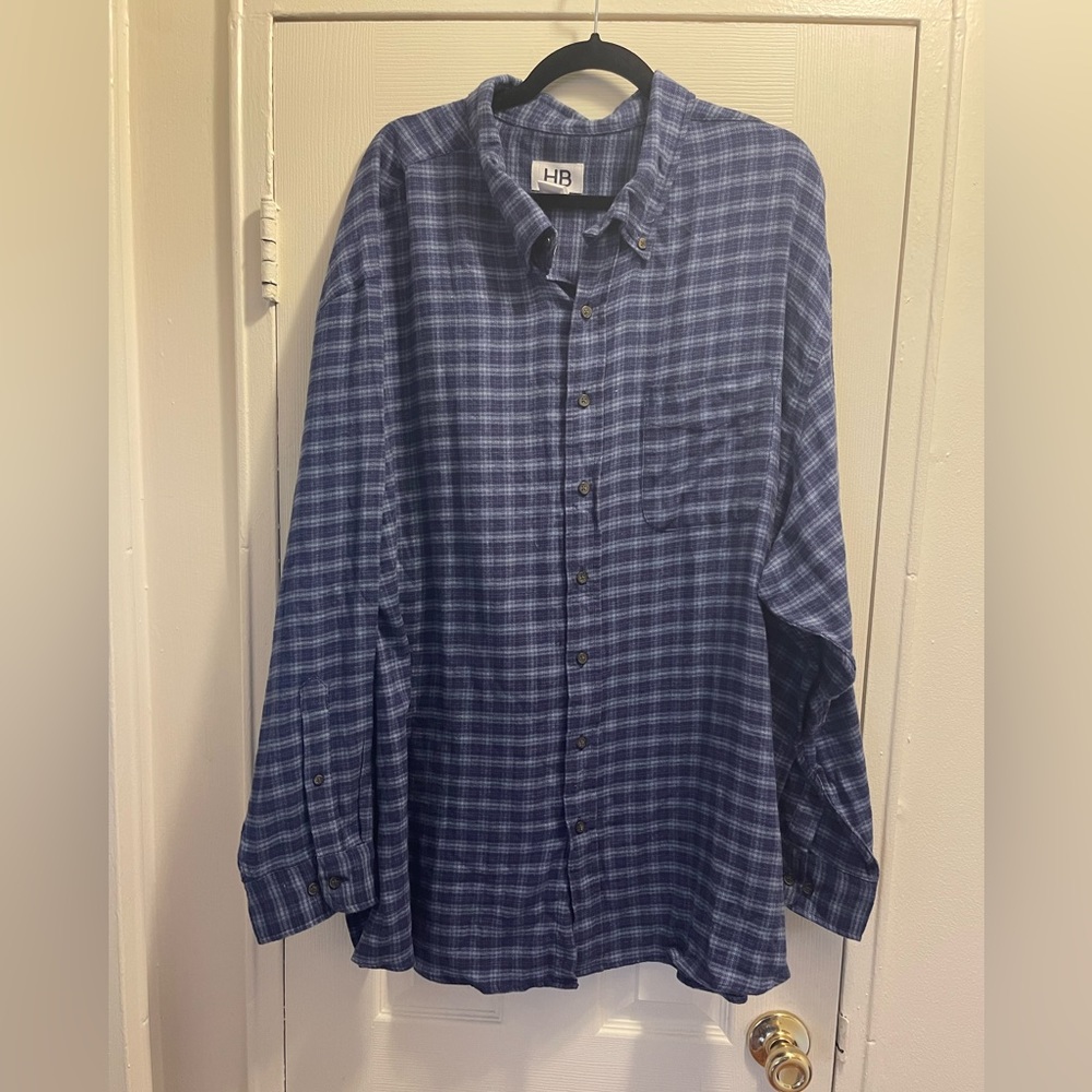 DXL Harbor Bay Men’s Button Down Shirt, Size 3XL